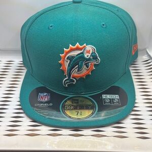 New Era Teal Miami Dolphins 59FIFTY Cap